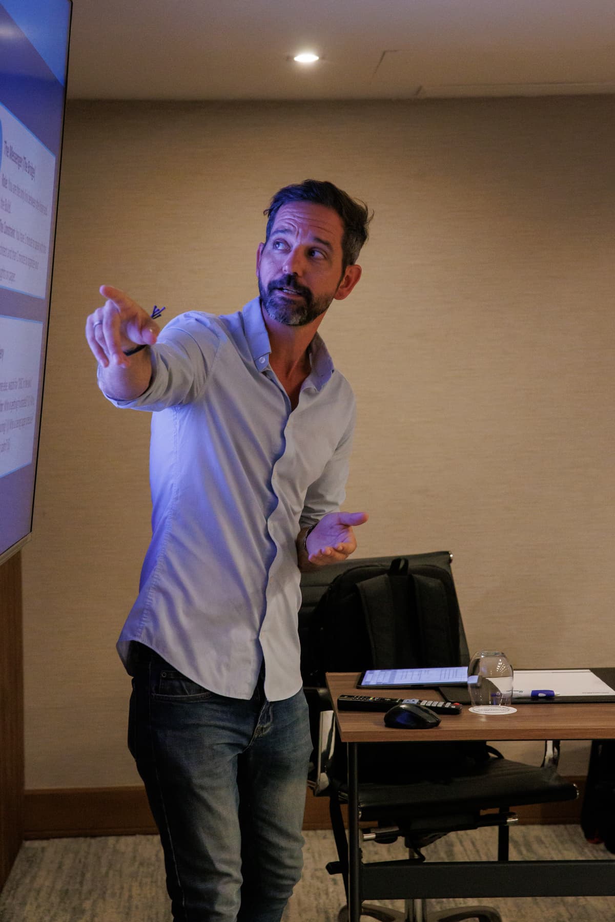 Franco facilitating a workshop